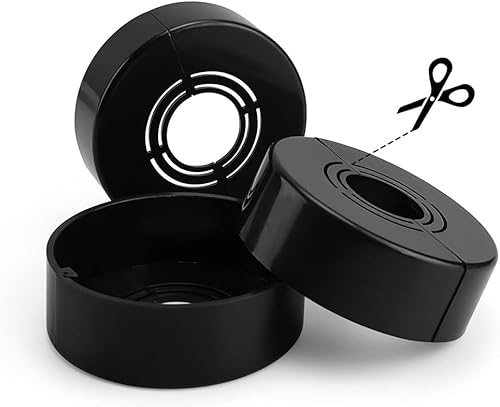 4 Pezzi Coperture da Parete per Tubi, 3 Misure in 1 Rubinetti per Doccia Accessori per Rubinetti, Copri Tubi Rosette per Termosifoni Termosifone Split per Ø 20,5 mm/25,5 mm/32,5 mm - Honorern