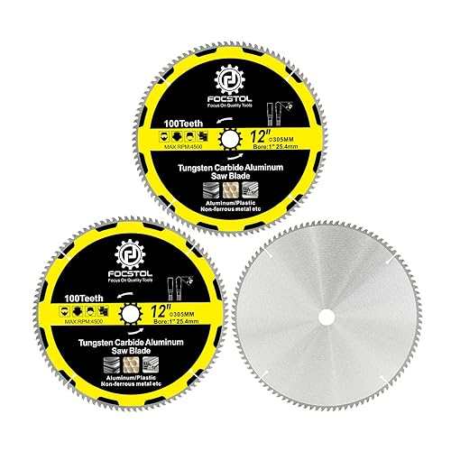 Lama Sega Circolare per Alluminio 305mm x 25,4mm - Disco in Alluminio a 48 Denti per per Alluminio Metallo Non Ferrosi Plastica - Honorern