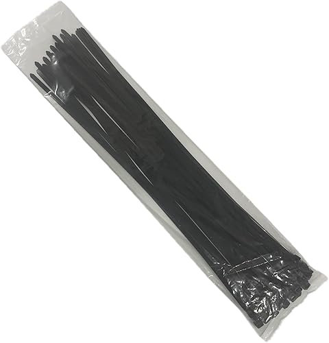 fascette plastica lunghe,600mm x 9mm,Resistenza alla trazione 80 kg (20, Nere) - Honorern