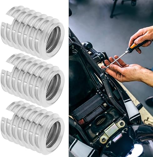 20 dadi di riparazione filettati da M8 a M6, filettatura maschio M8 x 1,25 e filettatura femmina M6 x 1,0, lunghezza 10 mm, dado riduttore in acciaio inox - Honorern