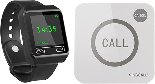 SINGCALL I nuovi ricevitori di tipo di orologio da polso,System di chiamare in ristorante senza filo,Cercapersone in ufficio - Honorern