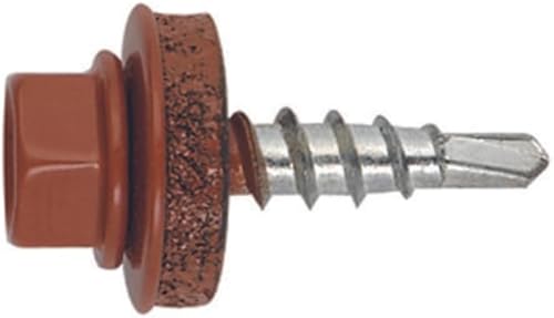 Tornillo cubierta metal madera RAL 8004. Marrón cobre - MEDIDA: 4,8 x 19 P14 8004 - Unid: 250 - Honorern