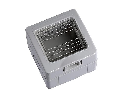 Scatola Porta Frutti Da Esterno, Compatibile Con Bticino Matix (1, Custodia 2P IP55 Con Coperchio) - Honorern