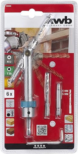 kwb Set di punte e portapunte Quick Flip per avvitatori a batteria con mandrino per trapano o portapunte esagonale da 1/4 - Honorern