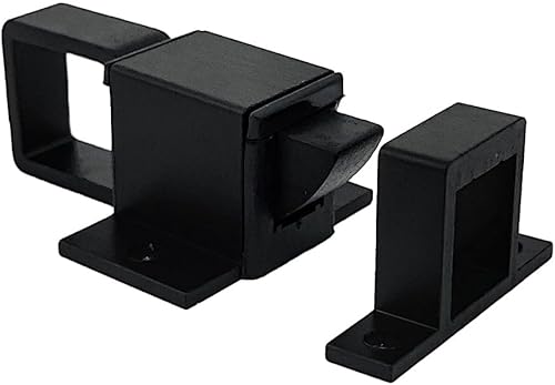 Cricchetto alluminio Domatic 3212 per vasistas - Nero - Honorern