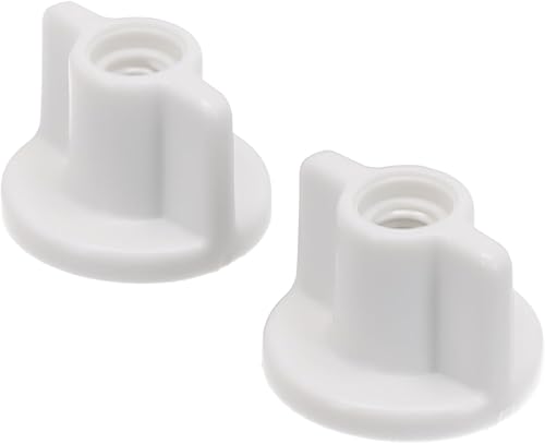 2 dadi di ricambio in plastica per coperchio WC, adatti a viti da 6 mm - Honorern