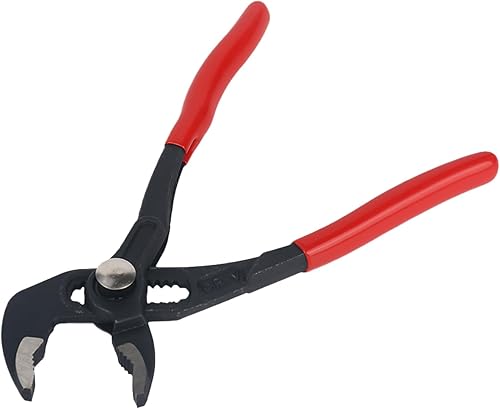 Pinza per pompa dell'acqua, pinza per tubi regolabile con giunto scorrevole scanalato in acciaio Cr-V, apertura massima 70 mm, pinza per pompa dell'acqua regolabile rapidamente in qualità - Honorern