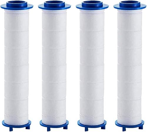 4 Pezzi Filtro doccia anticalcare Filtro anticalcare doccia Filtro Doccia in Cotone PP Filtro Doccia a Risparmio Energetico per la Rimozione Della Cartuccia dei Sedimenti（8 x 2.5cm） - Honorern
