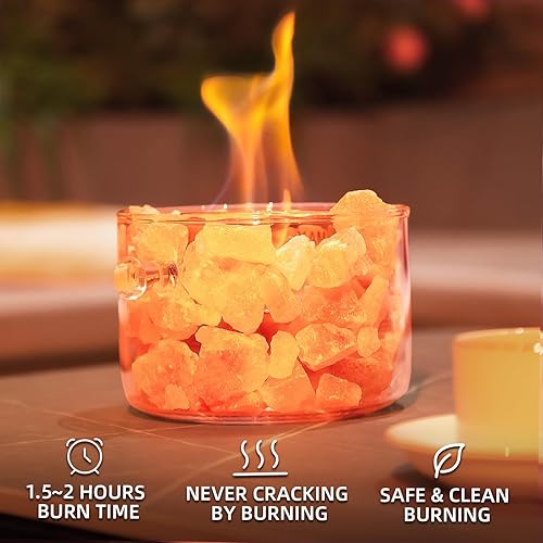 Camino Bioetanolo da Tavolo Caminetto da Tavolo a Bioetanolo da Interno Stufa a Bioetanolo da Interno in Vetro - Honorern