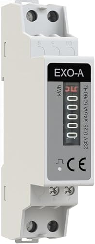 Plikc - Contatore di energia elettrica monofase a 6 cifre - analogico - modulare EXO-A - Honorern