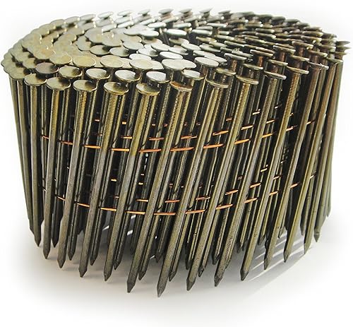 Tacwise 0430 Chiodi Finitura Lucida in Bobina Piatta Tipo 2,7/75 mm, Punta a Diamante, Annellati e Inclinati di 16°, Fascicolati con fil di ferro, Confezione da 6000 - Honorern