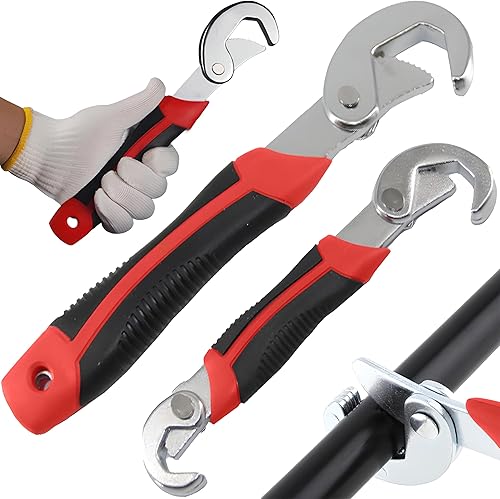 Chiave inglese universale, set di 2 chiavi multiple regolabili, 9 – 32 mm, chiave combinata regolabile a scatto N Grip, chiave multifunzione - Honorern