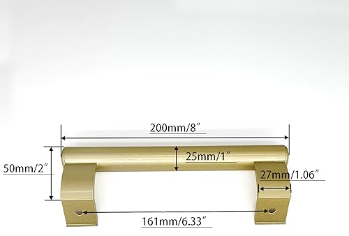 Maniglia scorrevole della porta, materiale della lega di alluminio da 8 pollici adatto per porte del patio e porte di vetro. Sostituzione di alcune vecchie maniglie delle porte. - Honorern