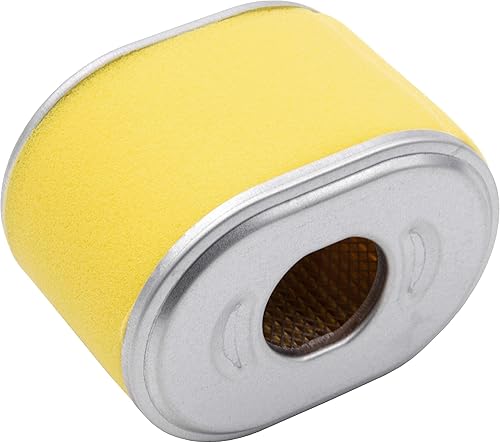 vhbw filtro dell'aria con pre-filtro di ricambio compatibile con Honda GX 200 T, GX 200 U, GX160 H1 tosaerba - 10 x 7,4 x 6,9 cm, argento/giallo - Honorern