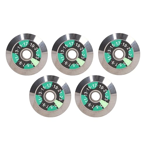 Lama Per Mannaia in Fibra Ottica da 5 Pezzi, Diametro 20 Mm ID 4 Mm Lama Per Mannaia in Fibra di Acciaio al Tungsteno Ultrafine Sostituzione Lama Per Taglierina Per Cavi Ottici - Honorern