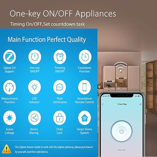 Tuya Zigbee Gateway Hub - Bridge WiFi Smart Home, centro di controllo domotico da remoto smart home per tutti i prodotti Tuya ZigBee, compatibile con Alexa Google Assistant e Smart Life App (Gateway) - Honorern