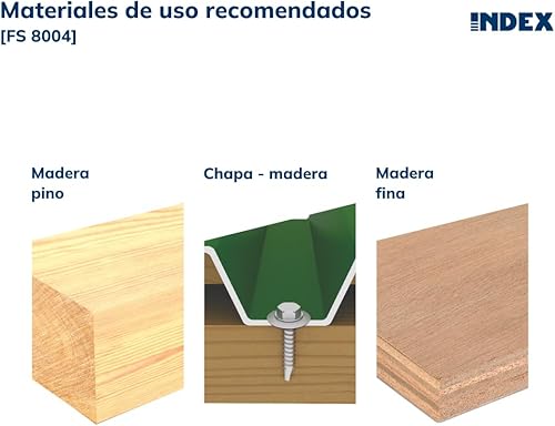 Tornillo cubierta metal madera RAL 8004. Marrón cobre - MEDIDA: 4,8 x 19 P14 8004 - Unid: 250 - Honorern