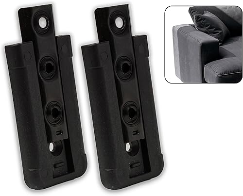 Staffe per Fissaggio Testiera Letto, Divani e Mobili - 2 Pezzi - Ganci a Incastro in Metallo per Arredamento - Baionette - Connettori Universali per Parti di Letti e Divani - Supporti - 100 mm - Honorern