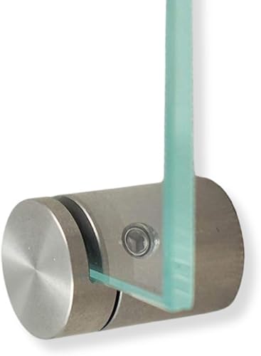 Vetro Morsetto, Set da pezzi, Morsetto di fissaggio, Morsetto, segnaposto, in acciaio inox 4 mm - Honorern