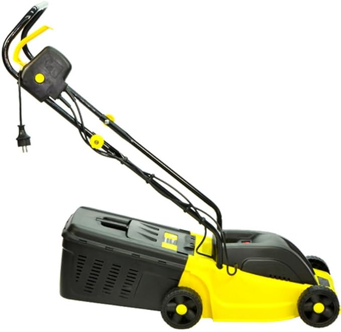 Rasaerba Tagliaerba Elettrico, Motore 1000W, Larghezza Taglio 32cm, Altezza di Taglio Regolabile in 3 Posizioni, Sacco di Raccolta da 25lt (Cod. 6148) - Honorern