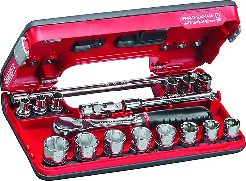 USAG 609 1/2 EBP U06090032 Assortimento in Cassetta Bimateriale con Bussole Esagonali (21 pezzi) - Honorern