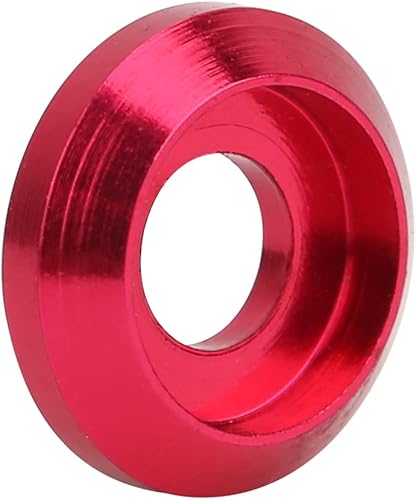 20PCS 6061 M3 Guarnizione per vite in lega di alluminio Rondella conica Spessore esagonale Rondella Viti a rondella(Rosa) - Honorern