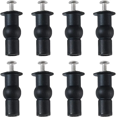 8 Pezzi Fissaggi WC Sedile, Accessori per Sedile WC,Viti per Sedile WC universali(A) - Honorern