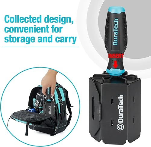 Set di Cacciaviti 60 in 1, Set di Cacciaviti Multifunzionali (Piatta, Phillips, Torx, Hex), Design di Stoccaggio, Adatto alla Manutenzione delle Macchine e alle Riparazioni Quotidiane - Honorern