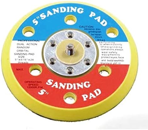 DISCO A STRAPPO A 6 FORI X SMERIGLIATRICE ROTORBITALE DA 5' 125 MM IN OSSIDO DI ALLUMINIO - Honorern