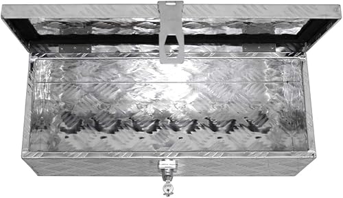 Baule Porta Attrezzi in Alluminio 73 x 24 x 32 cm Capacità 52 litri Cassetta per Utensili Valigia Porta Oggetti Valigetta Portautensili Scatola per Trasporto Resistente alla Corrosione - Honorern
