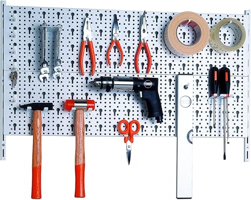 Element System 11300-00000 Parete Attrezzata, Metallo, Piã¹ Kit Portautensili da 18 Pezzi, Inclusi Viti e Tas - Honorern