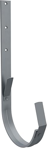 Staffa per grondaia in ferro zincato 125mm marrone rame, staffa per grondaia semicircolare, facile da montare senza saldature - Honorern