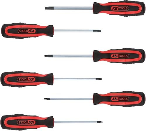 KS Tools 159.0040 Serie di Giraviti Ergotorqueplus, 6 Pezzi, TX con Foro - Honorern