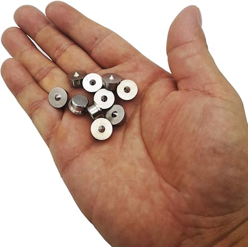 10 pcs perno centro di allineamento lavorazione del legno punte strumento centro di marcatura trapano, 10 mm centro di centraggio punte perno set di perni (Solid) - Honorern
