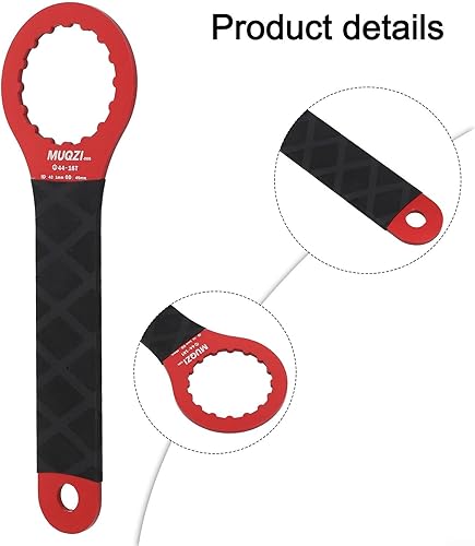 Chiave per bicicletta resistente per dischi a corpo cavo, perfetta per riparazioni BB (08 (07 (BSA30-12) nero) - Honorern