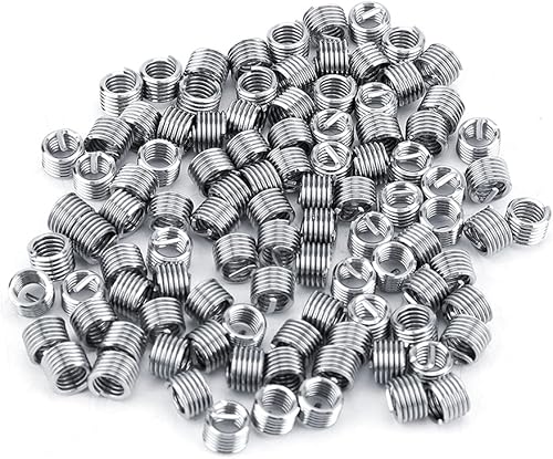 100Pcs Filo Inserto Filo M4 Filo di Riparazione In Acciaio Inox SS304 Inserto Filettato Filo A Spirale Inserto Inserto Elicoidale Assortimento Inserto Filettato Elicoidale(M4*0.7 - Honorern