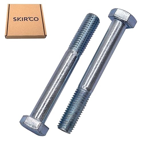 SKIR'CO (2 pezzi) Bulloni a testa esagonale in acciaio zincato M12 x 90 mm, bulloni esagonali DIN 931, parzialmente filettati, viti esagonali - Honorern