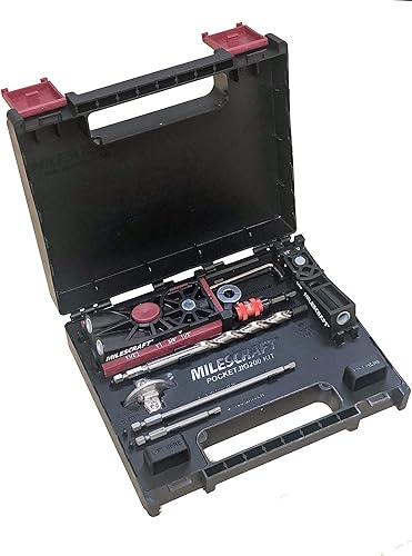 'Milescraft 7336 Pocket Jig 200XCJ - Pocket Hole Bundle with Double Barrel Pocket Hole Jig, Single Barrel Pocket Hole jig, 2'' Face Clamp, and Accessories Needed with Any Pocket Hole Project' - Honorern