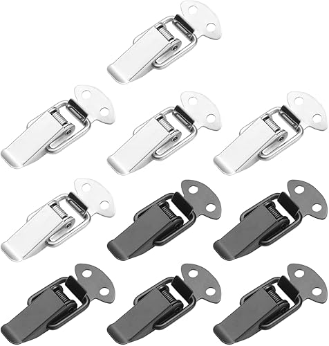 10 pezzi piccola fibbia di serraggio, fibbia di serraggio, connettore da tavolo, fibbia di serraggio in acciaio inox, chiusura a scatto, chiusura a leva - Honorern