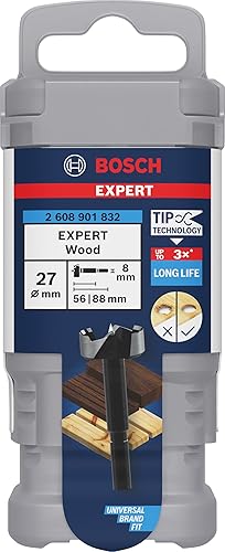 Bosch 1 punta Forstner Expert Wood (per legno tenero, legno duro, Ø 27,00 mm) - Honorern