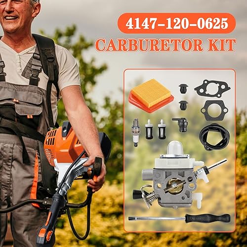 Carburatore FS240 FS260, 4147-120-0625, kit carburatore per decespugliatore Stihl FS240 FS240C FS240R FS240RC FS260C FS260R FS360C FS410C Carb con aria 4147 141 0300 Filtro - Honorern