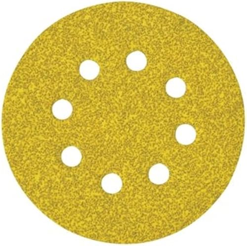 DEWALT disco abrasivo levigatrice 125mm grana 60 - confezione da 25 fogli - 8 fori, DT3112-QZ - Honorern