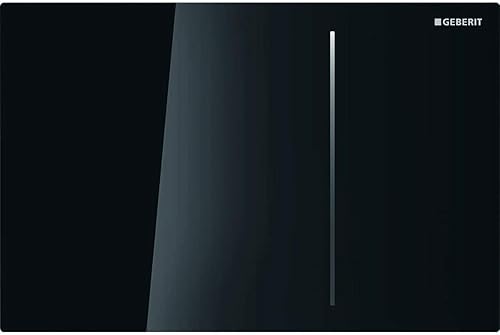 Geberit 115.625.SJ.1 - Placca di comando Sigma70, per risciacquo a due quantità, per cassetta di risciacquo da incasso Sigma 8 cm, Nero - Honorern