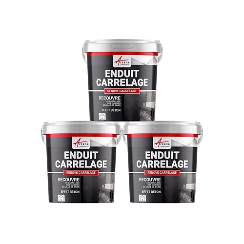 INTONACO MINERALE DECORATIVO COLORATO EFFETTO CALCESTRUZZO - intonaco per decorazione murale e pavimento - Mattonella - ARCANE INDUSTRIES - Honorern