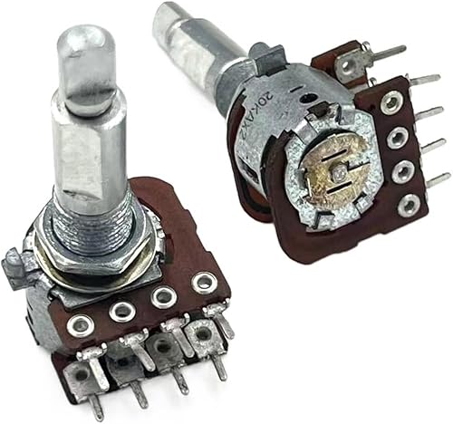 SHYISY potenziometro 2pcs 16 potenziometro Doppio ASSE A20k Nad310 potenziometro Amplificatore di Potenza - Honorern