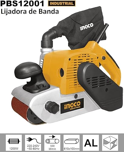 Ingco - Levigatrice a nastro Pbs12001 1200W - Honorern