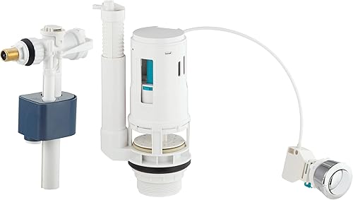 Set di risciacquo con valvola a galleggiante + meccanismo a pulsante per WC con cavo 3/6 litri - Honorern