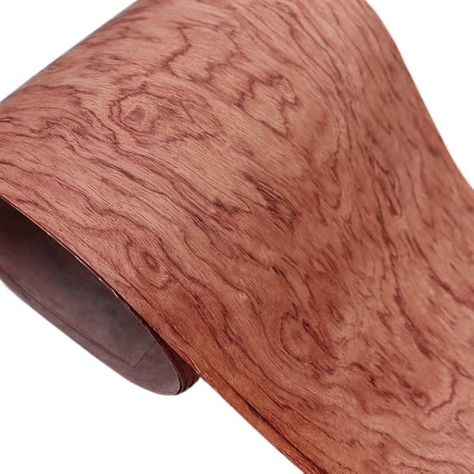 1Pc Impiallacciatura di Palissandro Naturale Ormosia Henryi Prain Impiallacciatura for Mobili Fai da Te Suono/Audio Chitarra 20 * 220 Centimetri - Honorern