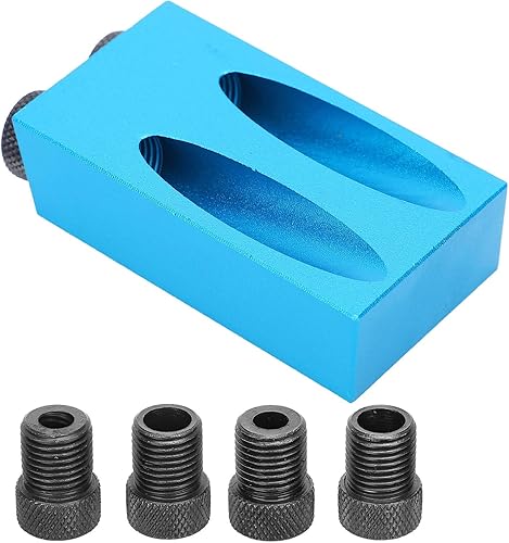 7 Pezzi/Set Maschera per Vite con Foro, Guida per la Lavorazione del Legno con Angolo di 15° Localizzatore Obliquo per Fori di Perforazione - Honorern