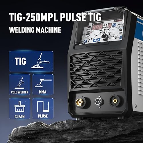 TIG Welder MOS Tube Multifunctional TIG Welding Machine with Hot/Cold/TIG Pulse Cold TIG Welding Machine TIG-250MPL (220V European Plug) - Honorern